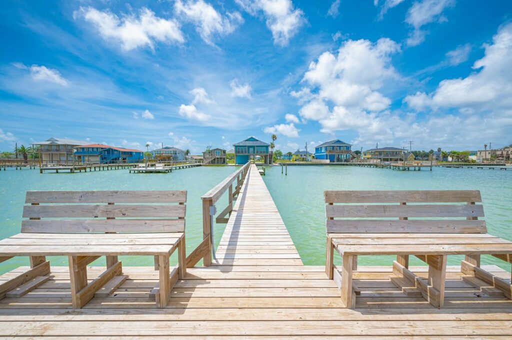 Rockport Vacation Rentals waterfront view and docks